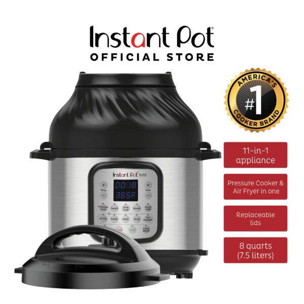 Instant Pot Duo Crisp 11-in-1 Multi-Functional Smart Air Fryer & Electric Pressure Cooker Combo